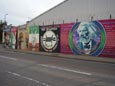 Murals in support of IRA and Palestine